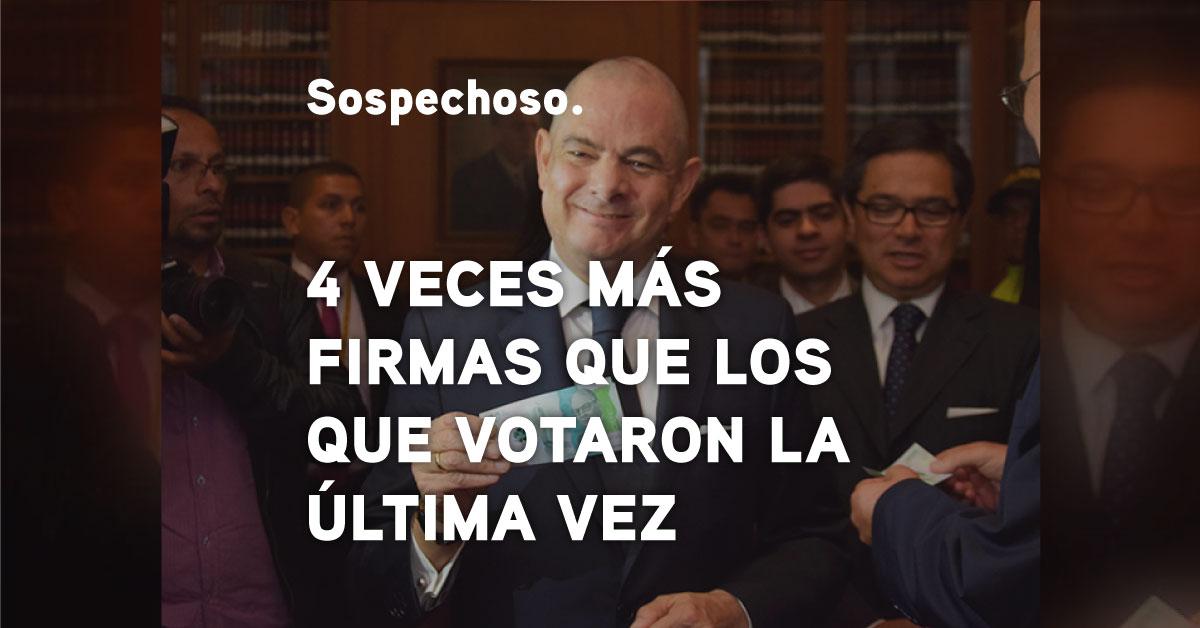 Serias irregularidades detrás de los 5 millones de firmas de Vargas Lleras