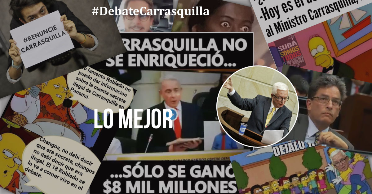 Los mejores trinos, memes, gifs y videos del #DebateCarrasquilla