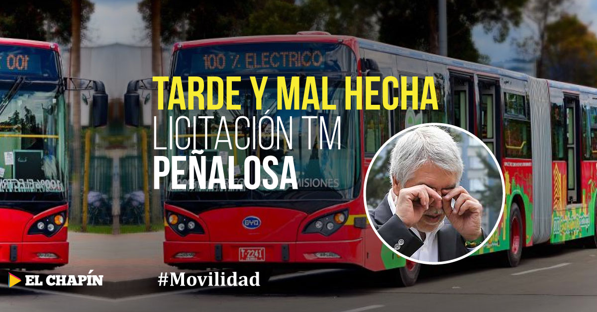 Licitación de buses contaminantes de TM en problemas por tutela