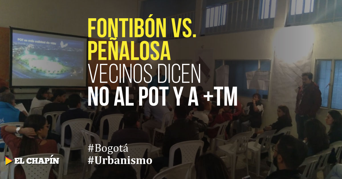 Comunidad inconforme deja el recinto en socializaciones del POT Fontibón